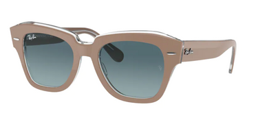 Ray-Ban State Street RB2186 12973M Beige on Transparent