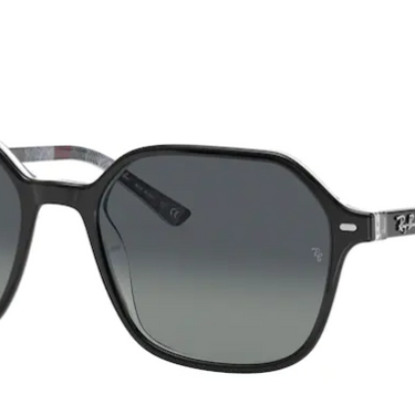 Ray-Ban John RB2194 13183A Black on Chevron Grey/Burgundy