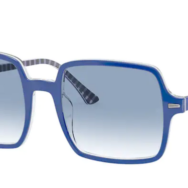 Ray-Ban Square RB1973 13193F Blue on Vichy Blue/White
