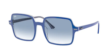 Ray-Ban Square RB1973 13193F Blue on Vichy Blue/White