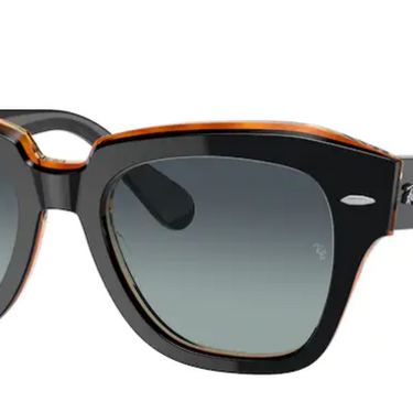 Ray-Ban State Street RB2186 132241 Black on Transparent Brown