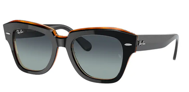 Ray-Ban State Street RB2186 132241 Black on Transparent Brown