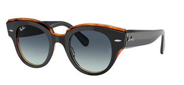 Ray-Ban Roundabout RB2192 132241 Black on Transparent Brown
