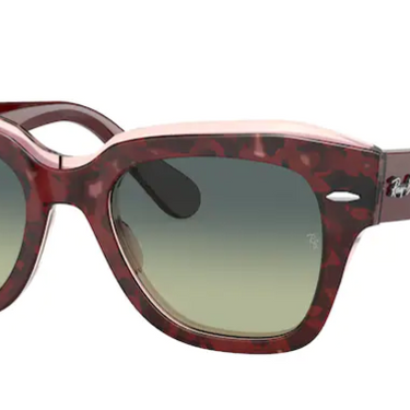 Ray-Ban State Street RB2186 1323BH Havana on Transparent Purple