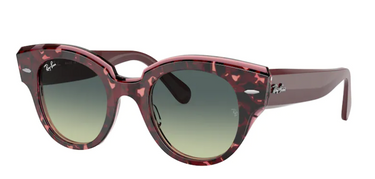 Ray-Ban Roundabout RB2192 1323BH Havana on Transparent Purple