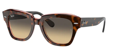 Ray-Ban State Street RB2186 1324BG Havana on Transparent Pink