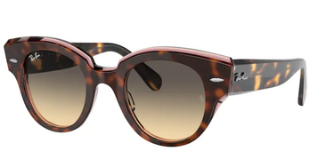 Ray-Ban Roundabout RB2192 1324BG Havana on Transparent Pink