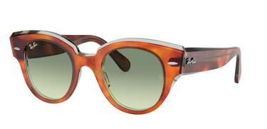 Ray-Ban Roundabout RB2192 1325BH Havana on Transparent Green