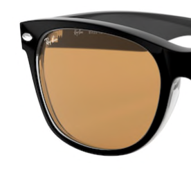 Ray-Ban New Wayfarer RB2132 63983L set reserve glazen