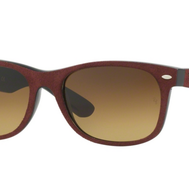 Ray-Ban New Wayfarer RB2132 624085 Black/Top Bordo Alcantra