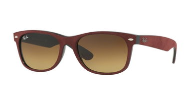 Ray-Ban New Wayfarer RB2132 624085 Black/Top Bordo Alcantra