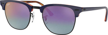 Ray-Ban Clubmaster Color Mix RB3016 1278T6 Top Blue On Havana Red