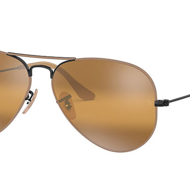 Ray-Ban Aviator Mirror RB3025 9153AG Black On Top Matte Beige
