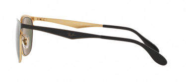 Ray-Ban RB3538 187/9A Top Shiny Black On Gold