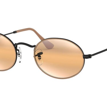 Ray-Ban Oval RB3547 9153AG Black On Top Matte Beige