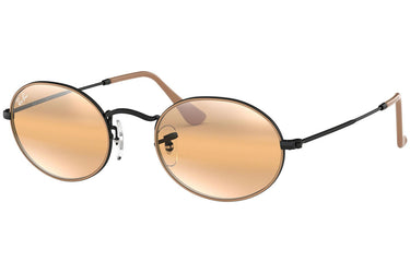 Ray-Ban Oval RB3547 9153AG Black On Top Matte Beige