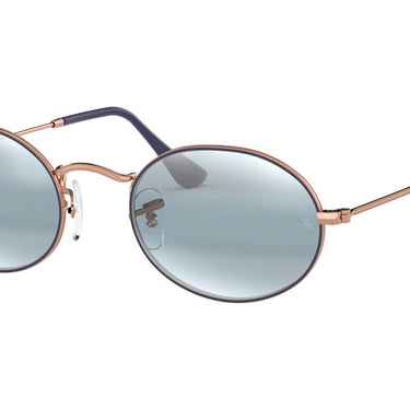 Ray-Ban Oval RB3547 9156AJ Copper On Top Matte Dark Blue