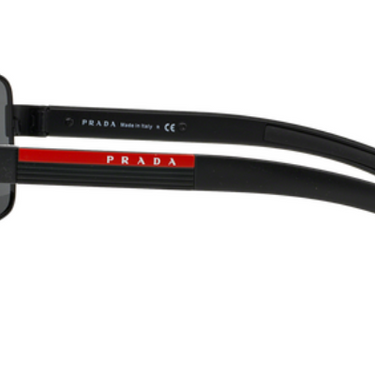 Prada Sport Zonnebril PS 54IS 1BO1A1 Matte Black + Black Rubb.