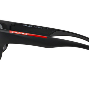 Prada Sport Zonnebril PS 04NS 1BO1A1 Matte Black+Black Rubb.