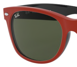 Ray-Ban New Wayfarer RB2132 646631 set reserve glazen