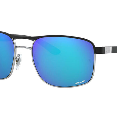 Ray-Ban Chromance RB3660CH 9091A1 Top Matte Black On Silver