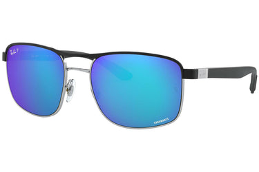 Ray-Ban Chromance RB3660CH 9091A1 Top Matte Black On Silver