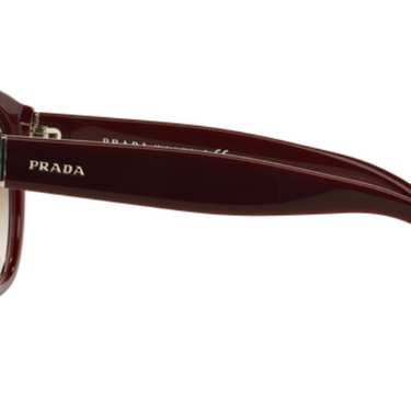 Prada Zonnebril PR 18RS UAN0A6 Opal Bordeaux On Bordeaux