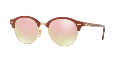 Ray-Ban Clubround RB4246 12207O Top Brown Trasparent Grey