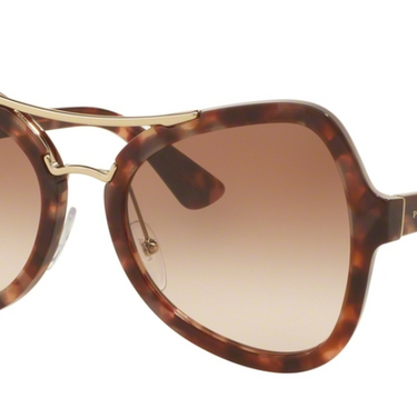Prada Zonnebril PR 18SS UE00A6 Spotted Brown Pink