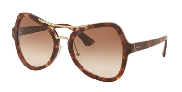Prada Zonnebril PR 18SS UE00A6 Spotted Brown Pink