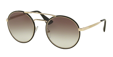 Prada Zonnebril PR 51SS 1AB0A7 Black Pale Gold