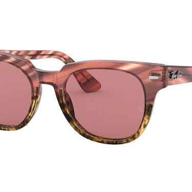 Ray-Ban Meteor Striped Havana RB2168 1253U0 Pink Gradient Beige Stripped