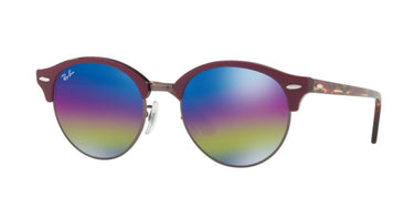 Ray-Ban Clubround RB4246 1222C2 Top Bordeaux On Transparent