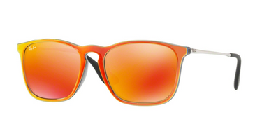 Ray-Ban Chris RB4187 63206Q Grey Mirror Flash Orange