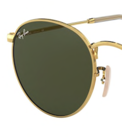 Ray-Ban Round Metal RB3447 001 set reserve glazen