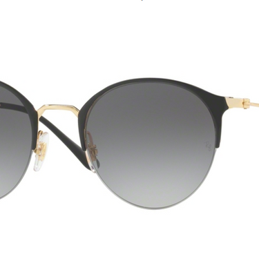 Ray-Ban RB3578 187/11 Gold Top Shiny Black