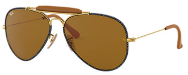 Ray-Ban Outdoorsman Craft RB3422Q 919233 Gold/Blue Jeans