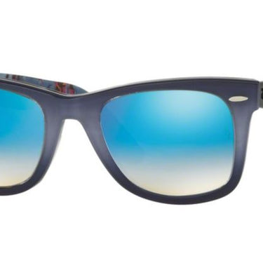 Ray-Ban Wayfarer RB2140 11984O Top Grad Grey On Blue