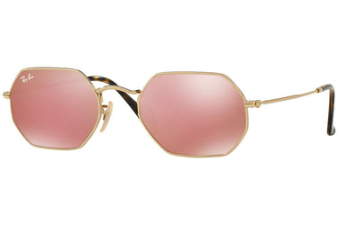 Ray-Ban Octagonal Flash Lenses RB3556N 001/Z2 Gold