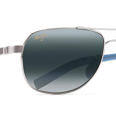 Maui Jim  Guardrails 327-17 Silver with Blue and Light Blu