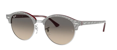 Ray-Ban Clubround RB4246 130732 Grey on Bordeaux