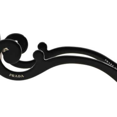 Prada Zonnebril PR 27NS UBV4P0 Dark Grey Matte Transparent