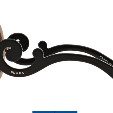 Prada Zonnebril PR 27NS UBU4O0 Dark Brown Mat Trasp