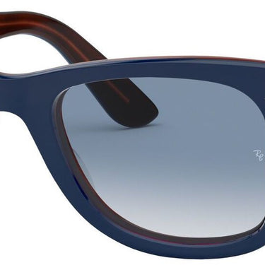 Ray-Ban Wayfarer Color Mix RB2140 12783F Top Blue On Red Havana