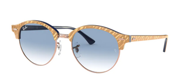 Ray-Ban Clubround RB4246 13063F Beige on Blue