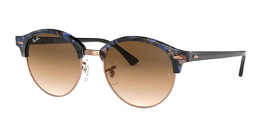 Ray-Ban Clubround RB4246 125651 Spotted Brown/Blue