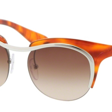 Prada Zonnebril PR 68OS 1BC6S1 Steel-Light Havana/Mat Havana