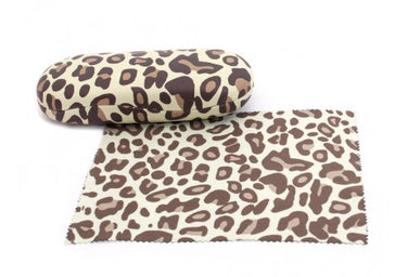 Etui Leopard met microvezeldoekje