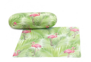 Etui Flamingo met microvezeldoekje