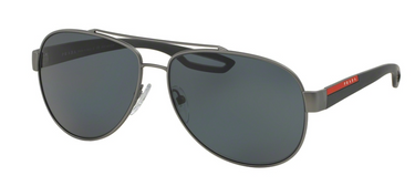 Prada Sport Zonnebril PS 55QS DG15Z1 Gunmetal Rubber